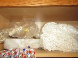 lot 752 image: straws - paper plates -plastic ware - table cloths
