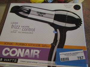 lot 787 image: Conair frizz control hair dryer