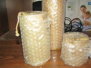 lot 851 image: #25078 PLR-ivy pillar candles new in box