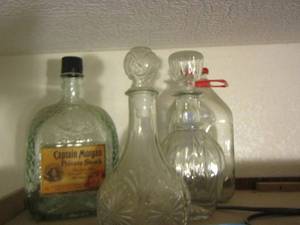 lot 858 image: liqueur canisters -battles all empty