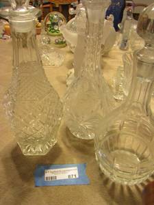 lot 871 image: Decantors  with cork lids