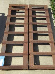 lot 907 image: Heavy duty metal car ramps qty 2