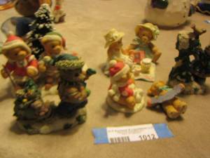 lot 1012 image: cherished teddies bear figurines