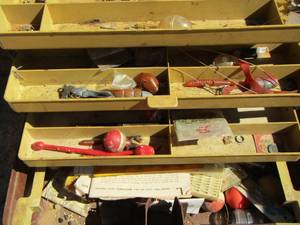 lot 1031 image: tackle box with used tackle