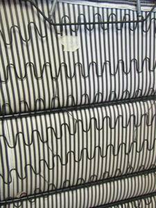 lot 718 image: metal frame cot with mattress