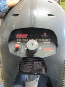 lot 719 image: Coleman portable catalytic heater 3000 btu