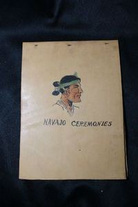 lot 154 image: Native American Book on deerskin leather