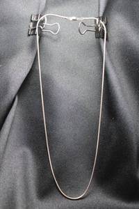 lot 29 image: Sterling Silver snake chain necklace. Marked Mex 925 A&S MD on both clasp attachments and on lobster clasp. 16L. 4.4 gr approx