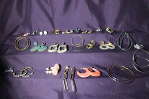 lot 291 image: (20) Pairs of poststud fashion earrings, matched sets
