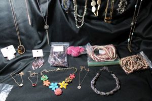 lot 325 image: (20) Signed Charming Charlie jewelry selection. All marked.