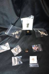 lot 318 image: American Airlines branded jewelry selection. Includes lapel pins and wing pins