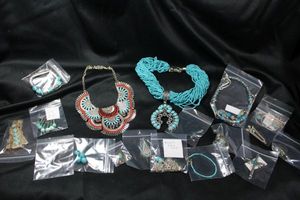 lot 274 image: (15) Faux Fashion Turquoise jewelry selection