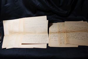 lot 182 image: Handwritten field notes with Indian Stories