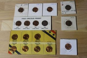 lot 194 image: Lincoln Pennies - Uncirculated and other