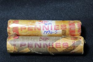 lot 437 image: Coins Pennies