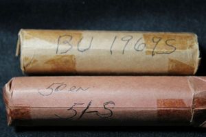 lot 444 image: Coins Pennies
