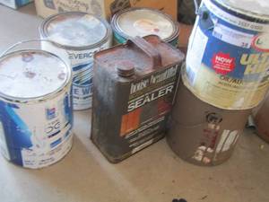 lot 38 image: Water seal opened- used paints