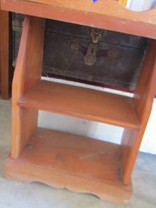 lot 98 image: wooden side tables qty 2, 272112