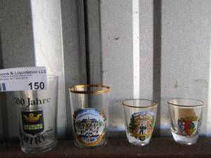 lot 150 image: 4 shot glasses