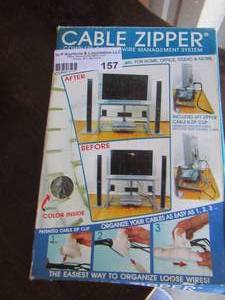 lot 157 image: Cable zipper complete cable& wire system