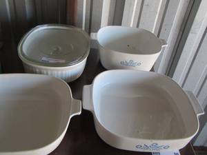 lot 159 image: Corningware baking lot- qty 3, - 9 12-- 10102-- 2 12qt