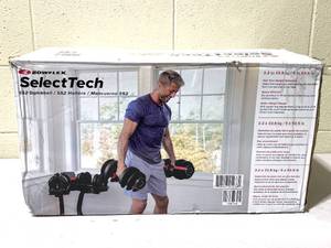 lot 63 image: BowFlex SelectTech 552 Adjustable Dumbbell - In Condition As Shown - Retails New $250 - READ