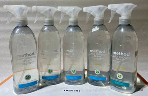 lot 113 image: Lot of 5 - New Method Daily Shower Spray, Ylang Ylang, 28 oz With Plant Based Cleaning Power