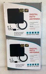 lot 118 image: Lot of 2 - New Digital HDTV Antenna 4K Ultra HD Full HD
