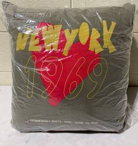lot 181 image: Lot of 8 - New Approx. 16 x 16 Throw Pillows New York 1969 Stonewall Riots NYC June 28, 1969