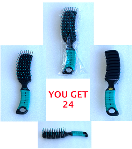 lot 201 image: Lot of 24 - New Jade Hair Brushes - As Shown