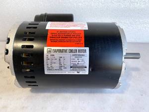 lot 209 image: DIAL MANUFACTURING Dial 1 Hp 2-speed Single Inlet Cooler Motor - In Condition As Shown - Retails New $200
