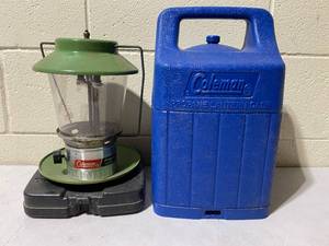 lot 225 image: Coleman Propane Lantarn With Case - In Condition As Shown
