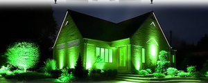 lot 228 image: New LED Green IndoorOutdoor Spot Light, Model#623195 - As Shown - Retails $28