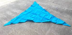 lot 236 image: 8 ft. x 8 ft. x 8 ft. Triangle Sail Canopy - In Condition As Shown - Retails New $25