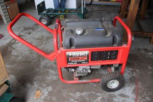 lot 10 image: Husky Portable Generator 5000 running hours, 6250 starting watts, powered by Subaru
