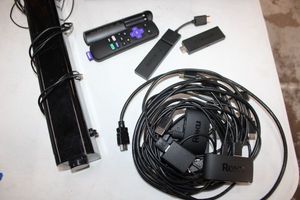 lot 108 image: 18 Sound bar with bluetooth and Roku cables as shown