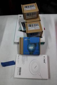 lot 111 image: Electronics Intel Edison, Wireless charging pad, Golf Cart Starter Switches, Logitech Ultrathin Keyboard Folio