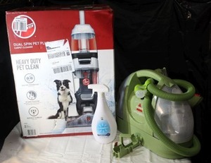 lot 23 image: Hoover Carpet Cleaner Unused with Solution, Little Green Machine with Spot treatment