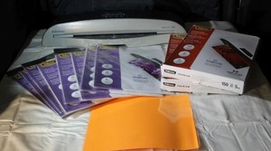 lot 27 image: Fellows Laminator with 5ML and 3ML Sheets