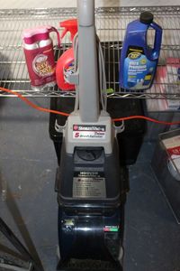 lot 44 image: Hoover Steam Vac Deluxe and cleaners