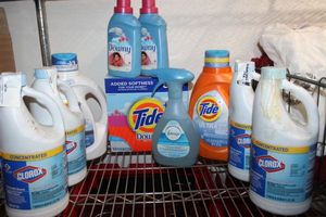lot 58 image: Tide Laundry Detergent, Downy Fabric Softener and Clorox Bleach
