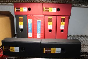 lot 62 image: Heavy Duty Binders Quantity of Eight (8), 5 Binders & One (1) 1.5 Binder