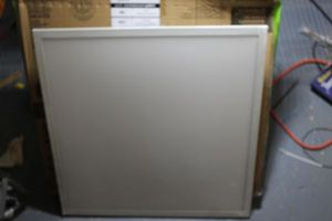 lot 67 image: Three 2ft x 2ft LED Low Profile Edge Lit Troffer Lights