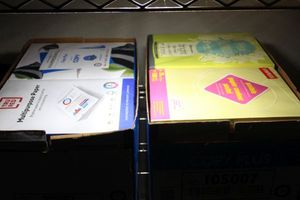 lot 77 image: Copy Printer Paper, 2 Cases, 1 is white paper and the other is pastel colors