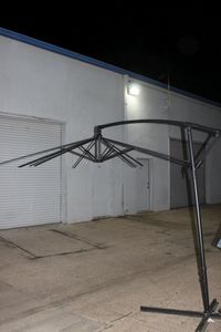 lot 93 image: 10 ft. off Set hanging Cantilever Patio Umbrella Frame, easy tilt adjustment, Covering Not Included