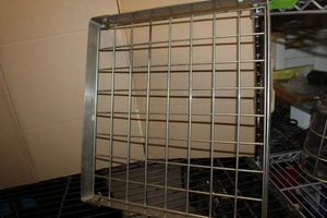 lot 98 image: Hanging Pots and Pans Rack with Hooks