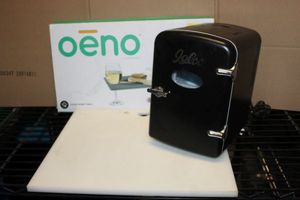 lot 124 image: Oeno Picinic Wine table, HDMI cutting Board and Igloo Electric Cooler Warmer
