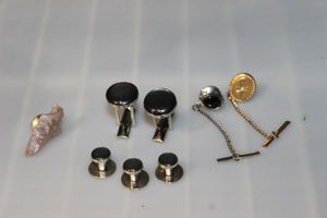 lot 235 image: Tie Tacks, and cuff links