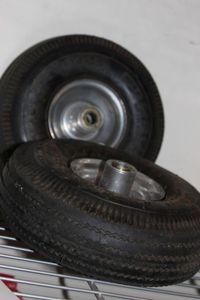 lot 157 image: Two Hand Dolly tires, 4 inch unused