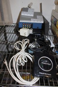 lot 161 image: Ooma Hub Device and Ooma Scout Device, Action Tech Wireless HD Video Transmitter and more